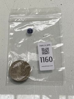 Lot 1160  
            Marchington SR13 - Parcel Delivery Only 

                
2 X ANTIQUE SILVER COINS, QUEEN VICTORIA AND KING LOUIS XVI: LOCATION - F1
