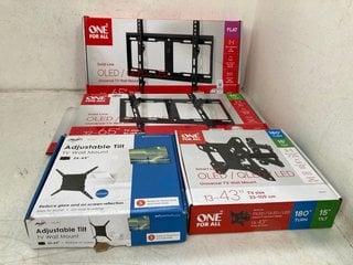Lot 1252  
            Marchington SR13 - Parcel Delivery Only 

                
4 X ASSORTED TV WALL MOUNTS TO INCLUDE ONE FOR ALL OLED/QLED/LED UNIVERSAL TV WAL...