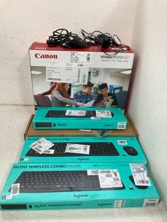 Lot 1253  
            Marchington SR13 - Parcel Delivery Only 

                
QTY OF ASSORTED TECH ITEMS TO INCLUDE LOGITECH SILENT WIRELESS COMBO KEYBOARD IN ...