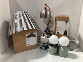 Lot 1269  
            Marchington SR13 - Parcel Delivery Only 

                
QTY OF ASSORTED JOHN LEWIS & PARTNERS LIGHTING TO INCLUDE HARMONY SMALL TABLE LAM...