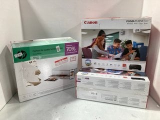 Lot 1270  
            Marchington SR13 - Parcel Delivery Only 

                
2 X CANON PIXMA TS3550 PRINTERS IN BLACK TO INCLUDE HP PERFECT FOR QUALITY HOME P...