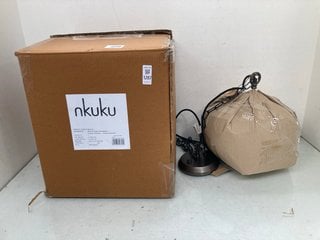 Lot 1287  
            Marchington SR13 - Parcel Delivery Only 

                
NKUKU OTORO GLASS PENDANT IN GREEN SMOKE - ORIGINAL RRP £260: LOCATION - D7