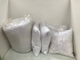 Lot 1292  
            Marchington SR13 - Parcel Delivery Only 

                
QTY OF ASSORTED HOME FURNISHINGS TO INCLUDE DUCK FEATHER CUSHION INSERT - 50X50CM...