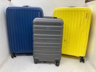 Lot 1301  
            Marchington SR13 - Parcel Delivery Only 

                
3 X ASSORTED SUITCASES TO INCLUDE JOHN LEWIS & PARTNERS 4 WHEELED HARD SHELL CABI...