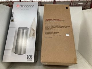 Lot 1337  
            Marchington SR13 - Parcel Delivery Only 

                
BRABANTIA 30 LITRE TOUCH BIN IN SOFT BEIGE TO INCLUDE JOHN LEWIS & PARTNERS 30L B...