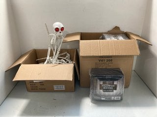 Lot 149  
            Marchington SR13 - Parcel Delivery Only 

                
QTY OF HALLOWEEN DECORATIVE BUNTING TO INCLUDE QTY OF HALLOWEEN HANGING SKELETONS...