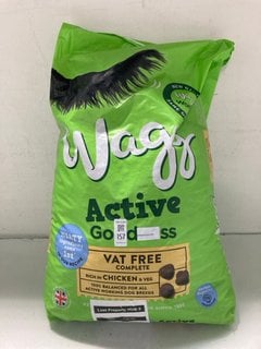 Lot 157  
            Marchington SR13 - Parcel Delivery Only 

                
12KG BAG OF WAGG ACTIVE GOODNESS DOG FOOD WITH CHICKEN & RICE-BBE 11/26: LOCATION...
