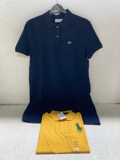 Lot 180  
            Marchington SR13 - Parcel Delivery Only 

                
LACOSTE MENS POLO SHIRT IN NAVY BLUE--SIZE 42 TO INCLUDE LADIES RALPH LAUREN SLIM...