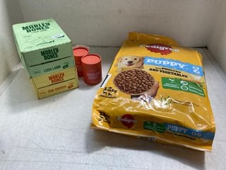 Lot 197  
            Marchington SR13 - Parcel Delivery Only 

                
QTY OF ASSORTED PET FOOD ITEMS TO INCLUDE 12KG BAG OF PEDIGREE 100% COMPLETE PUPP...