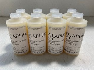 Lot 221  
            Marchington SR13 - Parcel Delivery Only 

                
8 X 250ML OLAPLEX NO4 BOND MAINTENANCE SHAMPOOS -ORIGINAL COMBINED RRP £160.00: L...
