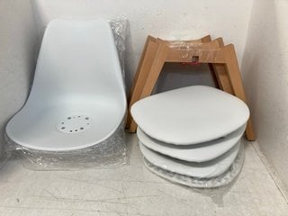 Lot 250  
            Marchington SR13 - Parcel Delivery Only 

                
MILLHOUSE BOX OF 4 WHITE DINING CHAIRS: LOCATION - H15