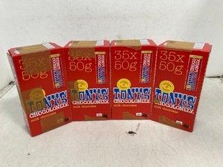 Lot 256  
            Marchington SR13 - Parcel Delivery Only 

                
4 X BOXES OF TONY'S CHOCOLONELY MILK CHOCOLATE BARS - BBE: 30/12/2026: LOCATION -...