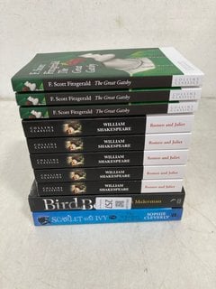 Lot 257  
            Marchington SR13 - Parcel Delivery Only 

                
QTY OF ASSORTED BOOKS TO INCLUDE THE GREAT GATSBY BY F. SCOTT FITZGERALD: LOCATIO...