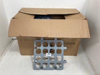 Lot 264  
            Marchington SR13 - Parcel Delivery Only 

                
BOX OF GENIWARE PLASTIC HEAVY DUTY DUNNAGE GREY FLOOR RACKS - SIZE: 33 x 33 CM: L...