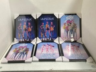 Lot 306  
            Marchington SR13 - Parcel Delivery Only 

                
6 X K-POP DEMON HUNTERS FRAMED PICTURES: LOCATION - H12