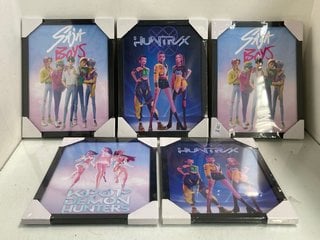 Lot 308  
            Marchington SR13 - Parcel Delivery Only 

                
5 X K-POP DEMON HUNTERS FRAMED PICTURES: LOCATION - H12