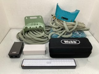 Lot 322  
            Marchington SR13 - Parcel Delivery Only 

                
5 X OUTDOOR ITEMS TO INCLUDE GRUMPY GARDENER EXPANDABLE HOSE PIPE: LOCATION - H11