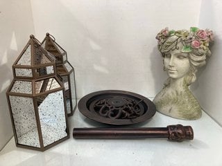 Lot 330  
            Marchington SR13 - Parcel Delivery Only 

                
4 X HOUSEHOLD ITEMS TO INCLUDE 2 X LARGE LANTERNS: LOCATION - H11