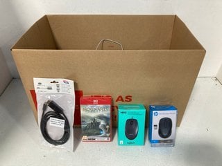 Lot 380  
            Marchington SR13 - Parcel Delivery Only 

                
QTY OF TECH ITEMS TO INCLUDE HP 150 WIRELESS MOUSE IN BLACK: LOCATION - H8