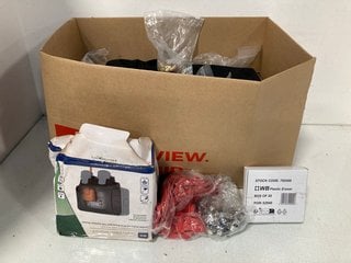 Lot 382  
            Marchington SR13 - Parcel Delivery Only 

                
QTY OF HARDWARE ITEMS TO INCLUDE BG STORM WATERPROOF DOUBLE SWITCHED RCD PROTECTE...