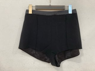 Lot 407  
            Marchington SR13 - Parcel Delivery Only 

                
NADINE MERABI BLACK MICRO SHORTS - UK SIZE: SMALL - ORIGINAL RRP: £190.00: LOCATI...