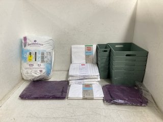 Lot 479  
            Marchington SR13 - Parcel Delivery Only 

                
QTY OF ASSORTED HOUSEHOLD ITEMS TO INCLUDE JOHN LEWIS & PARTNERS COTTON SUPER KIN...