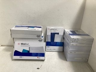 Lot 483  
            Marchington SR13 - Parcel Delivery Only 

                
QTY OF LEATHER GRAIN LEATHER FINISH REPORT COVERS TO INCLUDE QTY OF ABC WIREBIND ...