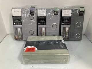 Lot 499  
            Marchington SR13 - Parcel Delivery Only 

                
4 X ASSORTED PAIRS OF CURTAINS IN VARIOUS SIZES TO INCLUDE DIJON PENCIL PLEAT BLA...