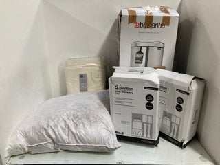 Lot 524  
            Marchington SR13 - Parcel Delivery Only 

                
5 X HOUSEHOLD ITEMS TO INCLUDE BRABANTIA NEWICON PEDAL 30L KITCHEN BIN: LOCATION ...