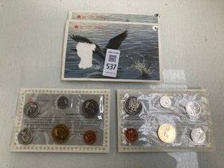 Lot 537  
            Marchington SR13 - Parcel Delivery Only 

                
ROYAL CANADIAN MINT 1992 COINAGE SET TO INCLUDE ROYAL CANADIAN MINT 1993 COINAGE ...