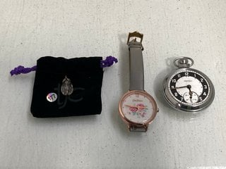 Lot 538  
            Marchington SR13 - Parcel Delivery Only 

                
3 X ASSORTED JEWELLERY ITEMS TO INCLUDE CATH KIDSTON UNISEX WRIST WATCH: LOCATION...