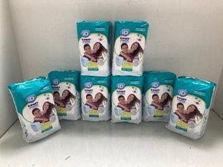Lot 55  
            Marchington SR13 - Parcel Delivery Only 

                
QTY OF ID COMFY JUNIOR SUPER SOFT ABSORBENT UNISEX PULL UP UNDERWEAR- AGE 8-15 YR...