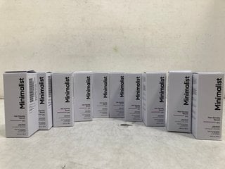 Lot 658  
            Marchington SR13 - Parcel Delivery Only 

                
10 X MINIMALIST 30ML HAIR DENSITY SERUMS - COMBINED ORIGINAL RRP £139.90: LOCATIO...