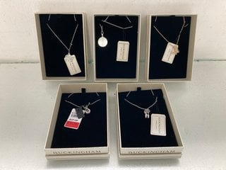 Lot 66  
            Marchington SR13 - Parcel Delivery Only 

                
5 X ASSORTED BUCKINGHAM JEWELLERY NECKLACES TO INCLUDE TREE OF LIFE NECKLACE AND ...