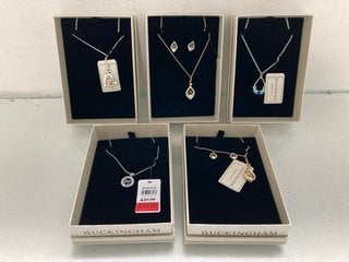 Lot 68  
            Marchington SR13 - Parcel Delivery Only 

                
5 X ASSORTED BUCKINGHAM JEWELLERY ITEMS TO INCLUDE NECKLACE AND EARRING SET IN GO...
