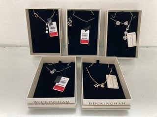 Lot 69  
            Marchington SR13 - Parcel Delivery Only 

                
5 X ASSORTED BUCKINGHAM JEWELLERY ITEMS TO INCLUDE HEART NECKLACE AND PENDANT: LO...