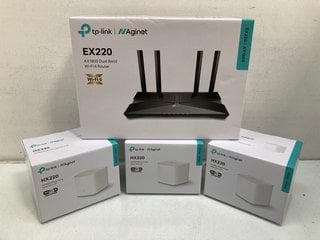 Lot 700  
            Marchington SR13 - Parcel Delivery Only 

                
TP-LINK NAGINET EX220 AX1800 DUAL BAND WI-FI 6 ROUTER TO INCLUDE 3 X NAGINET HX22...