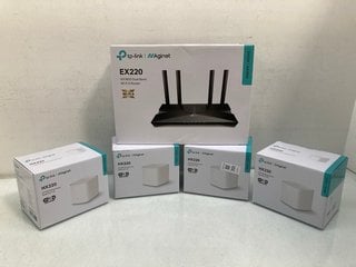 Lot 701  
            Marchington SR13 - Parcel Delivery Only 

                
TP-LINK NAGINET EX220 AX1800 DUAL BAND WI-FI 6 ROUTER TO INCLUDE 4 X NAGINET HX22...