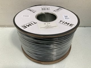 Lot 703  
            Marchington SR13 - Parcel Delivery Only 

                
100M REEL OF TIME RG6 COASTAL CABLE IN BLACK: LOCATION - G9