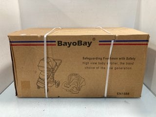 Lot 708  
            Marchington SR13 - Parcel Delivery Only 

                
BAYOBAY HIGH VIEW BABY STROLLER (SEALED) IN BLACK-ORIGINAL RRP £334.00: LOCATION ...