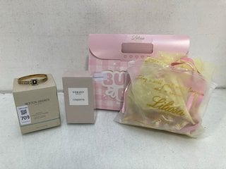 Lot 709  
            Marchington SR13 - Parcel Delivery Only 

                
4 X ASSORTED BEAUTY ITEMS TO INCLUDE VERSET 100ML COQUETTE EAU DE PARFUME: LOCATI...