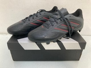 Lot 713  
            Marchington SR13 - Parcel Delivery Only 

                
ADIDAS COPA PURE 111 CLUB FOOTBALL BOOTS IN BLACK/CARBON/LUCRED-UK SIZE 8: LOCATI...
