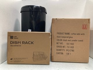 Lot 774  
            Marchington SR13 - Parcel Delivery Only 

                
3 X ASSORTED HOUSEHOLD ITEMS TO INCLUDE LIFE IDEAS DISH RACK: LOCATION - G13