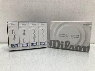 Lot 794  
            Marchington SR13 - Parcel Delivery Only 

                
2 X 12 PACK WILSON DUO SOFT GOLF BALLS IN WHITE: LOCATION - G15