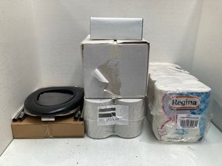 Lot 800  
            Marchington SR13 - Parcel Delivery Only 

                
4 X ASSORTED HOUSEHOLD ITEMS TO INCLUDE 4 X 2 ROLL REGINA KITCHEN TOWELS: LOCATIO...