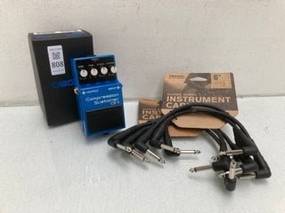 Lot 808  
            Marchington SR13 - Parcel Delivery Only 

                
BOSS PSA ADAPTOR TO INCLUDE 2 X DADDARIO PLANET WAVES CLASSIC SERIES INSTRUMENT C...