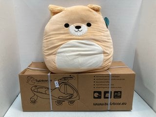 Lot 829  
            Marchington SR13 - Parcel Delivery Only 

                
TWISTCAR CHILDRENS RIDE ON CAR TO INCLUDE SQUISHMALLOWS COOPER PLUSH TOY: LOCATIO...