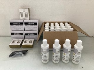 Lot 83  
            Marchington SR13 - Parcel Delivery Only 

                
QTY OF ASSORTED EAR PIERCING ITEMS TO INCLUDE QTY OF STUDEX SKIN CLEANSING PADS: ...