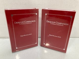 Lot 841  
            Marchington SR13 - Parcel Delivery Only 

                
2 X THE DESKTOP COMPANION TO PHYSICAL PATHOLOGY HARDBACK BOOKS BY ROGER MORRISON ...