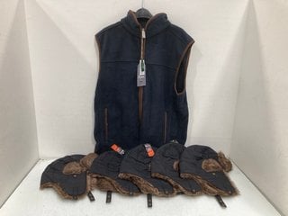 Lot 849  
            Marchington SR13 - Parcel Delivery Only 

                
RYDALE HUGGAE FLEECE WAISTCOAT IN NAVY-UK SIZE L TO INCLUDE 5 X MOUNTAIN WAREHOUS...